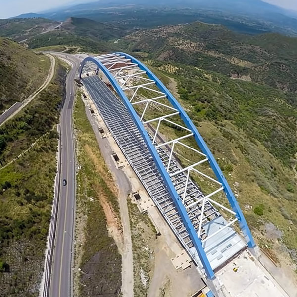 Metal arch-bridge Kalamata, Greece